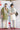 Emerald grace off white kurta set - Bharat Reshma