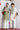 Emerald grace off white kurta set - Bharat Reshma