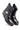 Black Pure Leather Fire-Design Boots with Metal Harness Detail - Bharat Reshma
