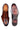 Brown Leather Oxford Shoes with Crest Patch Work - Bharat Reshma