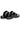 Black Glossy Leather Slippers with Heel - Bharat Reshma