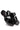 Black Glossy Leather Slippers with Heel - Bharat Reshma