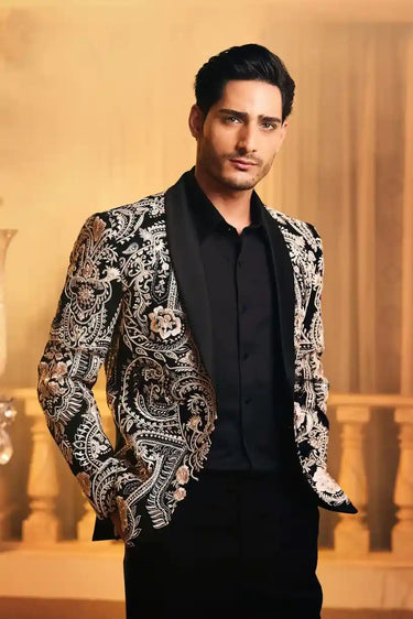 Black Legacy Hand-Embroidered Tuxedo