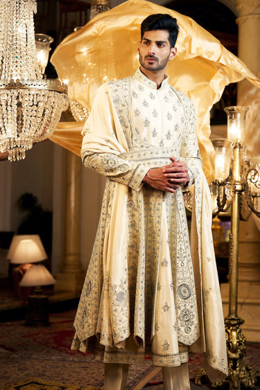 Crème Royal Kali Sherwani Set