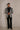 Regal Black Tux with Silver & Ivory Embroidery