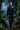 Men’s Black Tuxedo with Blue Hand-Painted Detailing & Pearl Work