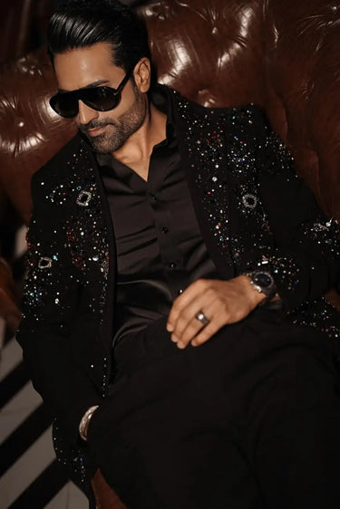 Black Galaxy Crystal Jacket