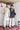 Midnight Elegance Kurta Set – Navy Kurta with Silver Embroidery & White Palazzo - Bharat Reshma
