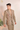 brown Thread embroidery abstract coat - Bharat Reshma