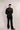Men's Self Work Black Bandhgala Suit
