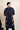 Blue Floral Jaal Pattern Open Jacket Trouser Set - Bharat Reshma
