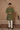 Olive Drape Kurta Stole Set - Bharat Reshma