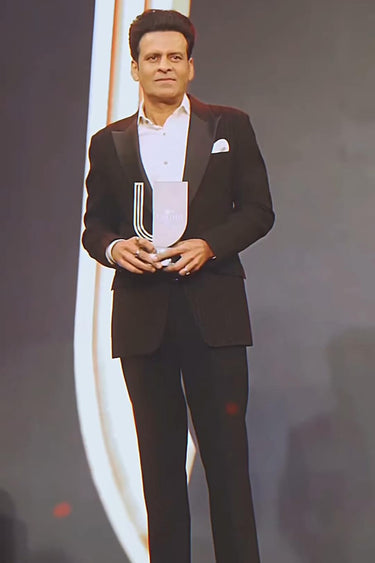 MANOJ BAJPYEE In Our Black 2 Piece Suit for Men - Bharat Reshma