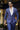 Blue 2 piece suit with hand hamming work - Bharat Reshma