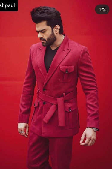 Manish Paul In Our Classic Fuchsia 2 Piece Suit - Bharat Reshma