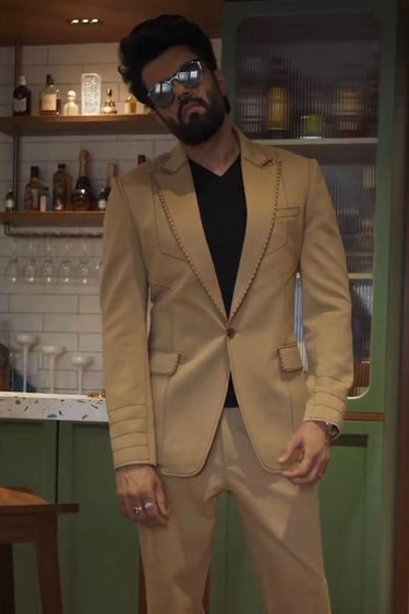 Manish in Our Brown Designer 2 Piece Suit - Bharat Reshma