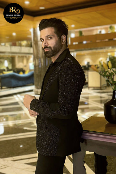 Rithvik Dhanjani in Our Black tuxedo - Bharat Reshma