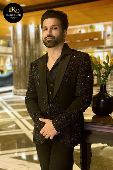 Rithvik Dhanjani in Our Black tuxedo - Bharat Reshma