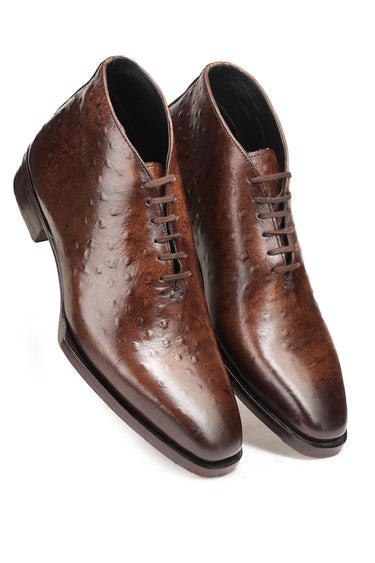 Goodyear Welted Lace Brown Shoes for Men - Bharat Reshma