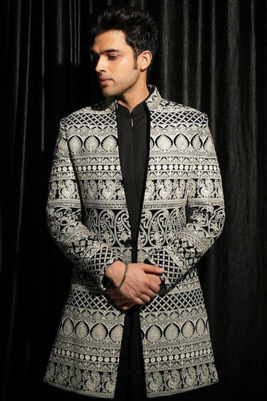 Parth Samthaan in Our Black Rajwada styled Indo Western - Bharat Reshma