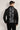 Black Magna Suiting Hand Paint Jacket - Bharat Reshma