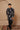Black Floral edge kurta set - Bharat Reshma
