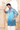 Men's Blue Floral Printed Kurta - Bharat Reshma