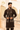 Brown Designer Waistcoat Kurta Set with Mirror Work - Bharat Reshma