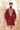 Maroon Raw Silk hand Embroidered Kurta - Bharat Reshma