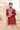 Maroon Raw Silk hand Embroidered Kurta - Bharat Reshma