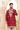 Maroon Raw Silk hand Embroidered Kurta - Bharat Reshma