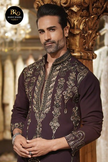 Designer Heavy embroidery kurta set with Pant - Bharat Reshma