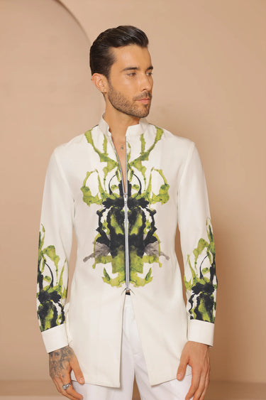 Digital stroke short kurta set - Bharat Reshma
