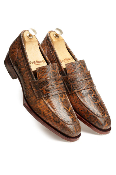 Brown Designer Shoes with Goodyear Welted Laces - Bharat Reshma