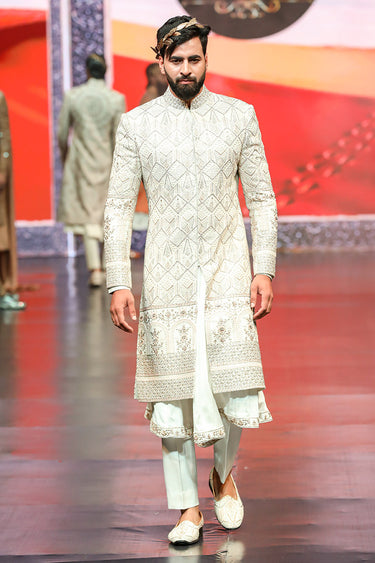 Designer Indo Western Sherwani For Men - Bharat Reshma