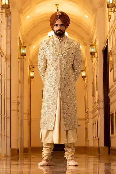 Designer Wedding Sherwani for Men - Bharat Reshma