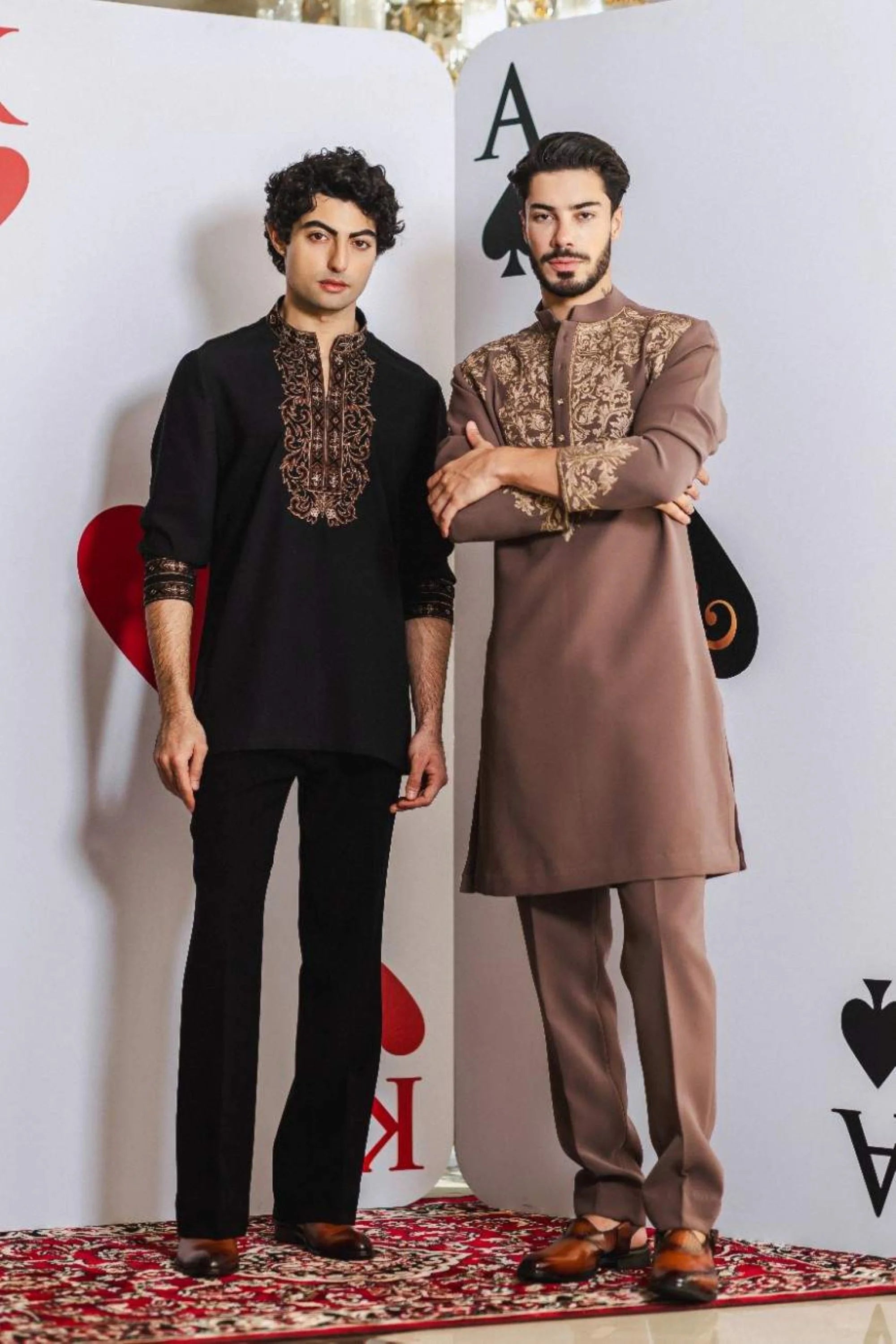 Earth Loom Black Kurta – Black with Aari Thread Embroidery Black S