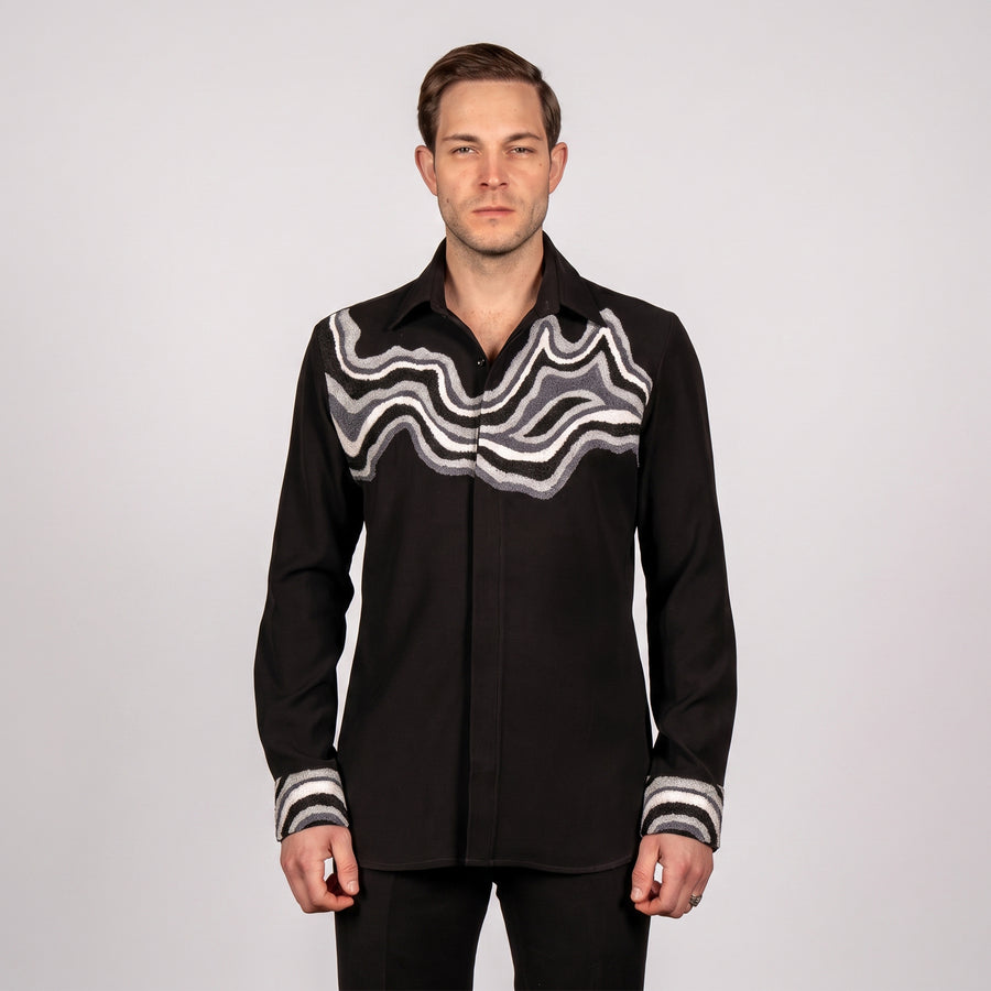 Black Monochrome 3D Shirt - Test