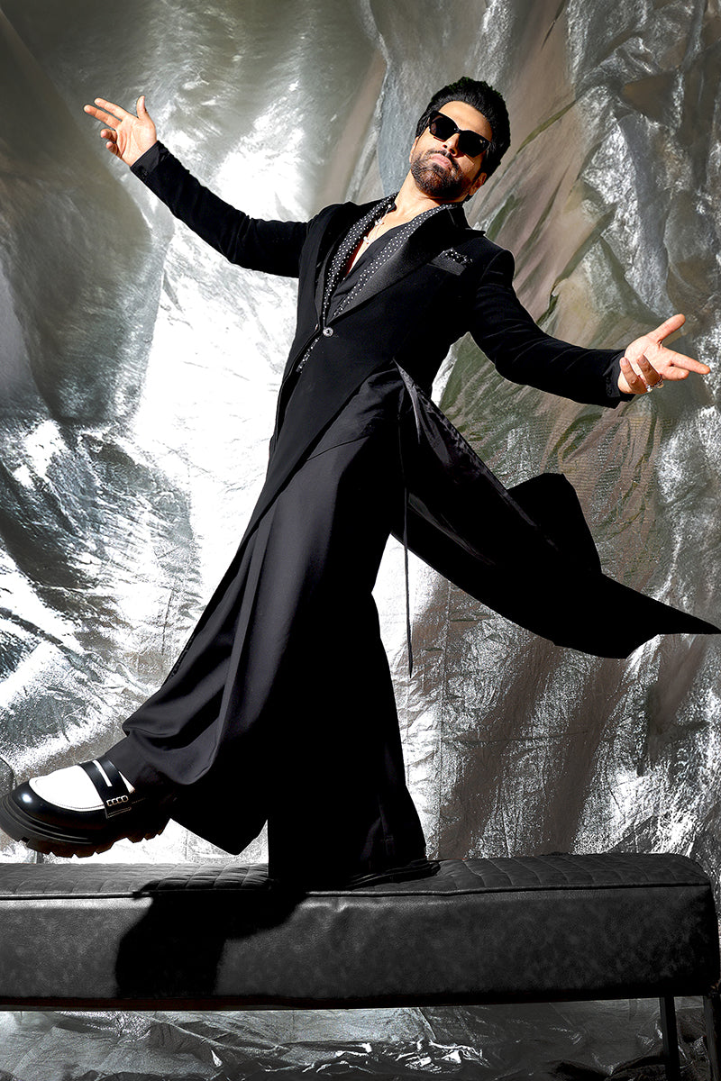 RITHVIK DHANJANI in Our Black Designer Dress for Men