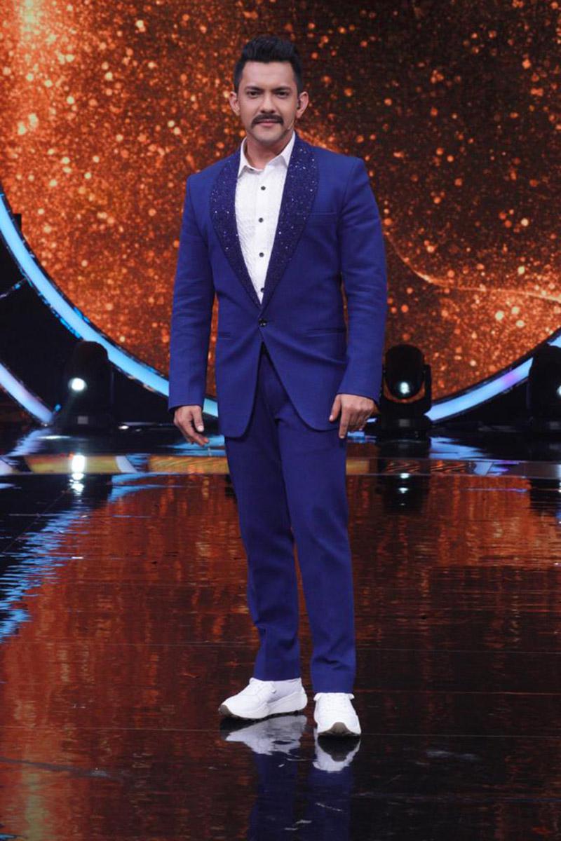 Aditya Narayan Jha in Our Blue Tuxedo 2 Piece Suit