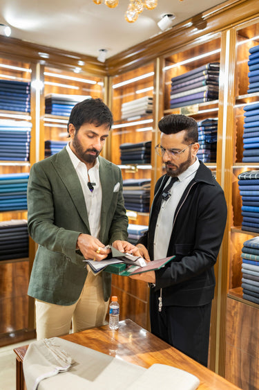 Sonu Sood in Our Tailored Green Blazer and Beige Trousers - Bharat Reshma