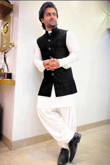 Kurta Pajama Waistcoat Set