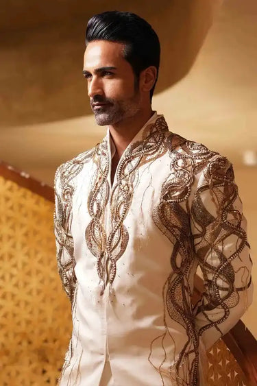 Emperor Flame Indo-Western with Exquisite Handcrafted Detailing