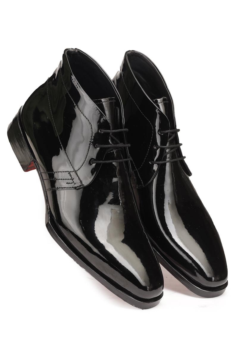 Goodyear Welted Lace Black Shoes for Men