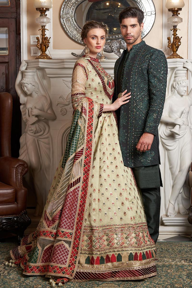 Emerald Green Designer Indo-Western for Men