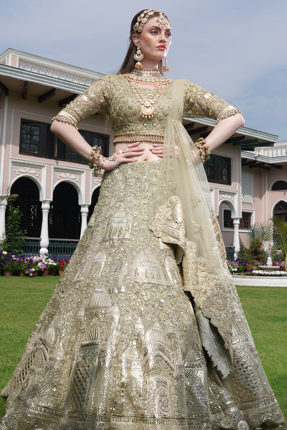 BRIDAL RAJWADA LEHANGA