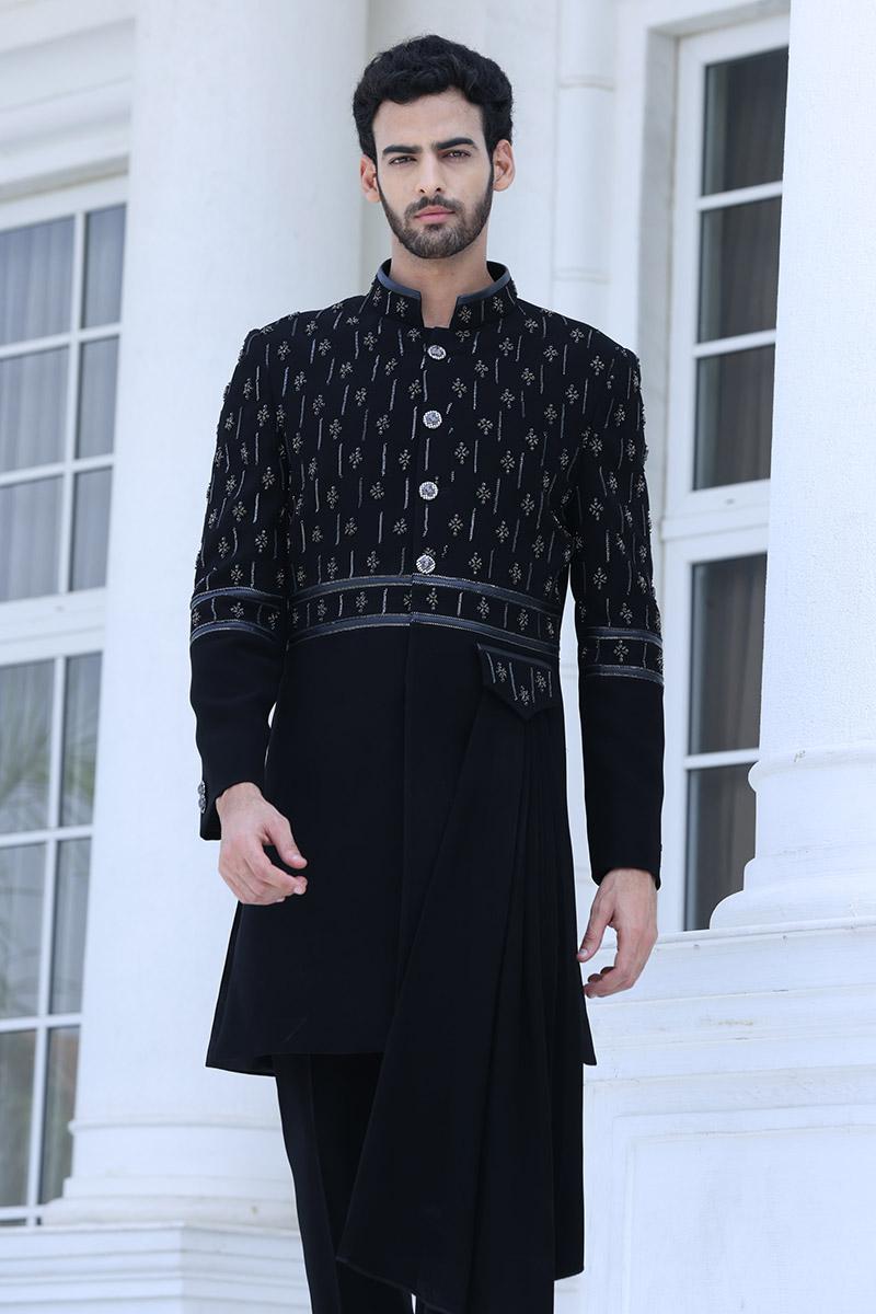 Long Classic Designer Indo Western for Men