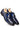 Patina Leather Derby Shoes with Croc-Embossed Texture - Bharat Reshma