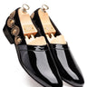 Patent Leather Loafers with Velvet Back & Hand-Embroidered - Bharat Reshma