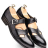 Stylish Leather Monk Strap Shoes for Men - Bharat Reshma